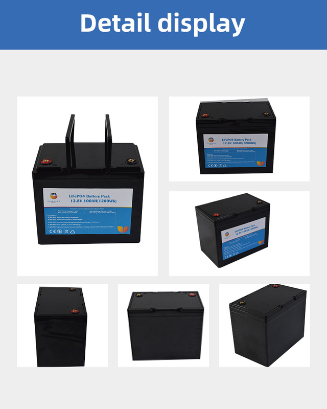 Deep Cycle 12V Lifepo4 Battery 12.8v 100AH Low Temperature Lithium Batteries Manufacturers for solar energy