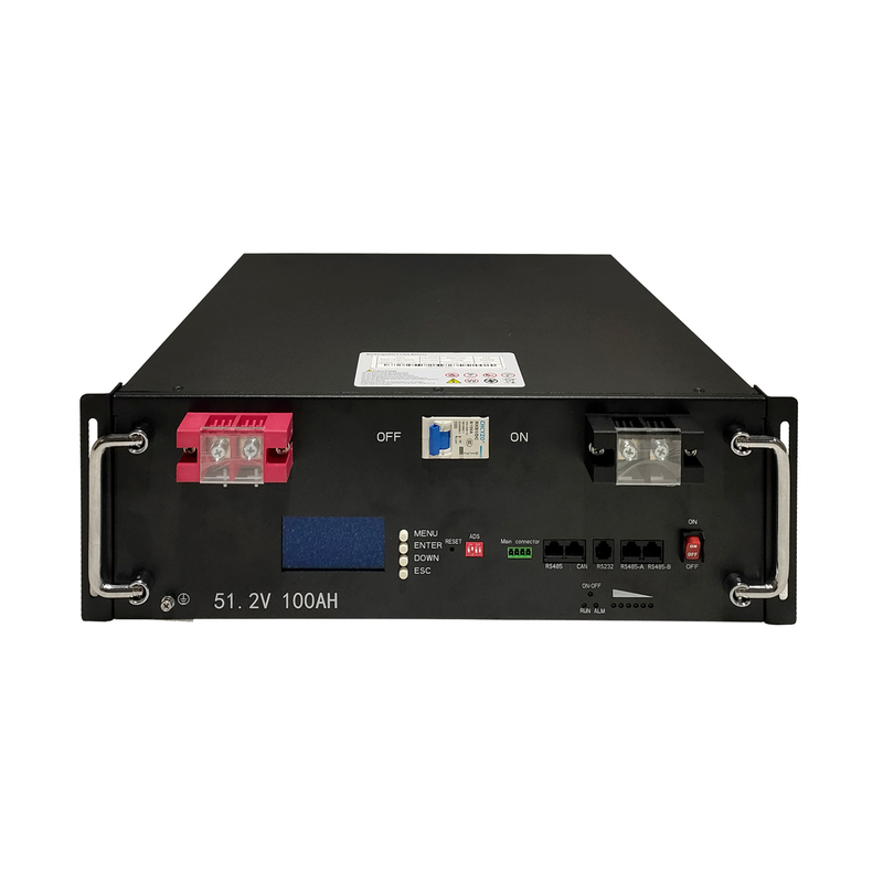 5kwh 10kwh home energy storage lithium ion module 100ah server rack cabinet high voltage lifepo4 battery