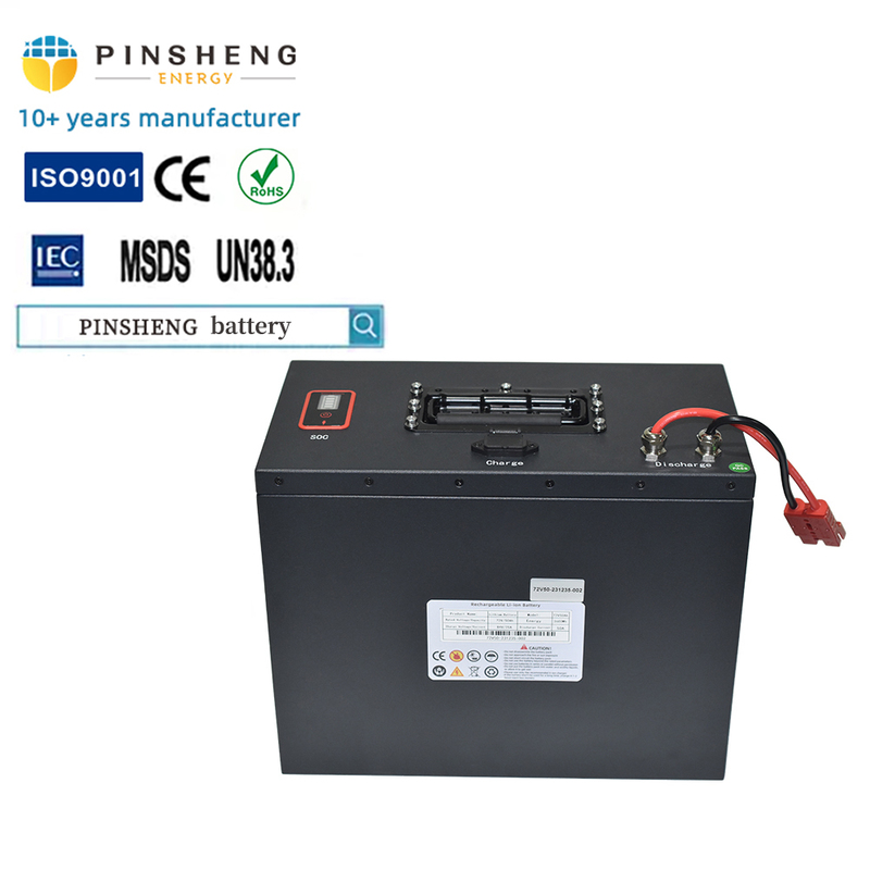 72V 50Ah Rechargeable Lithium Ion Battery with Smart BMS and 3-Year Warranty for Electric Scooters