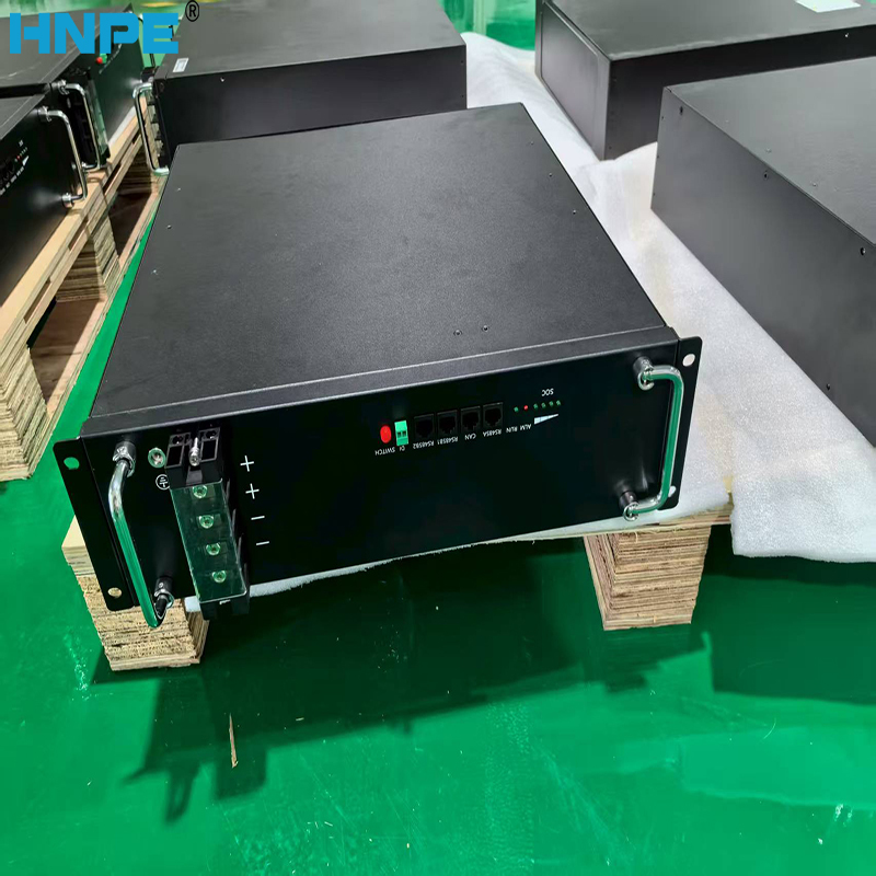 HNPE 48V 200AH Rack-Mounted Solar Energy Storage System Lifepo4 Battery 10kWh Lithium Iron Phosphate Off-Grid Connection Port