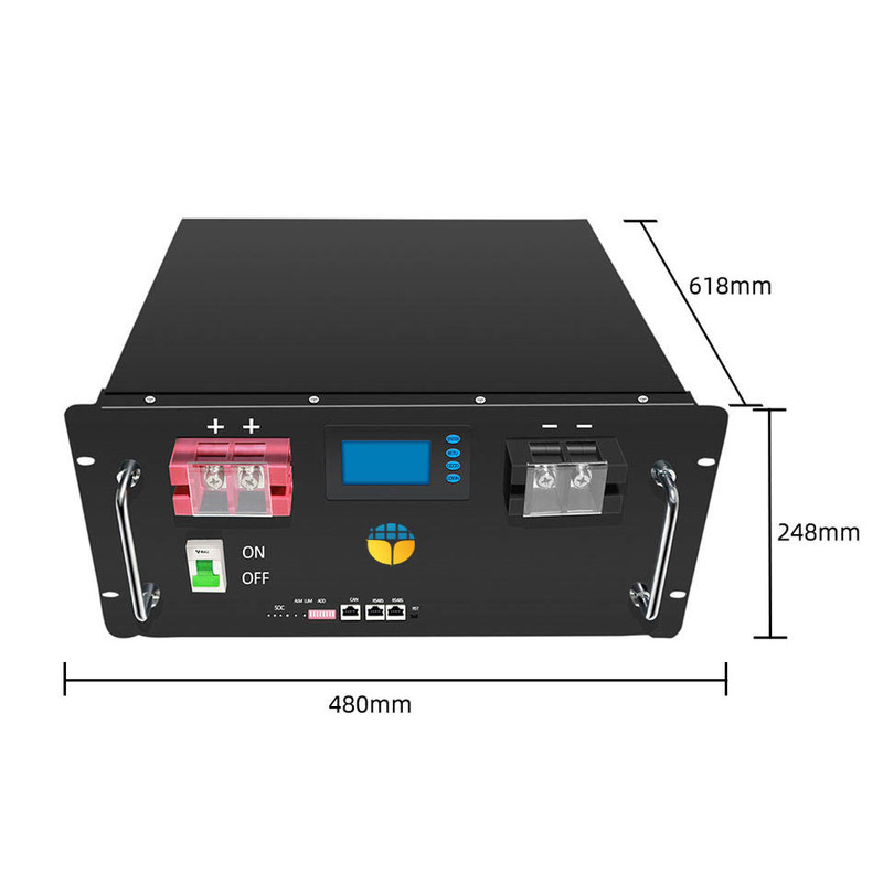 OEM/ODM 48V 200Ah LiFePO4 Battery with 3 Years Warranty and 480*248*618mm Size for Long Life Energy Storage