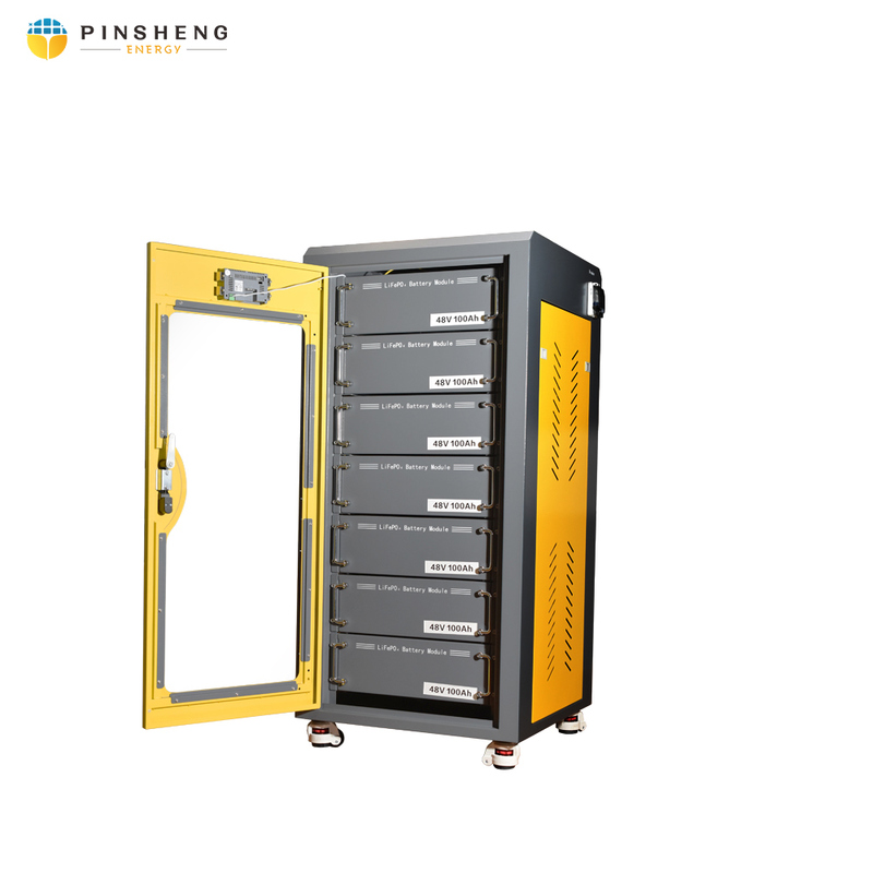 PINSHENG 100kWh 215kWh Lithium Battery Power Storage Energy Container System with 51.2V System Voltage for Factory Use Solar Power Battery System