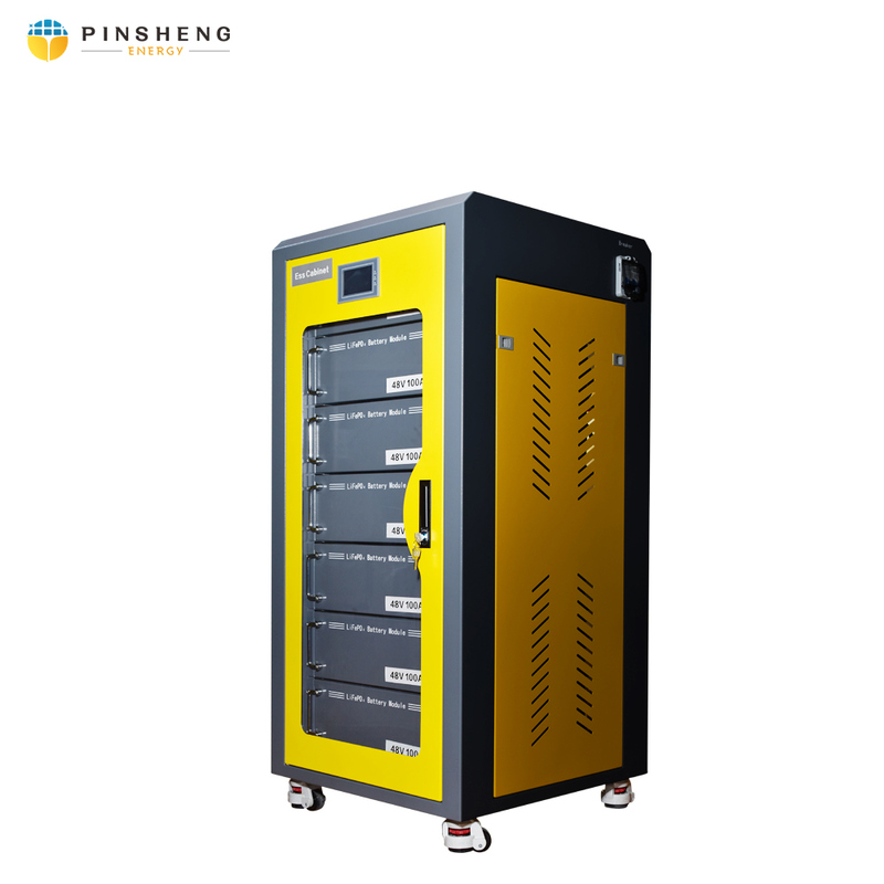 PINSHENG 100kWh 215kWh Lithium Battery Power Storage Energy Container System with 51.2V System Voltage for Factory Use Solar Power Battery System