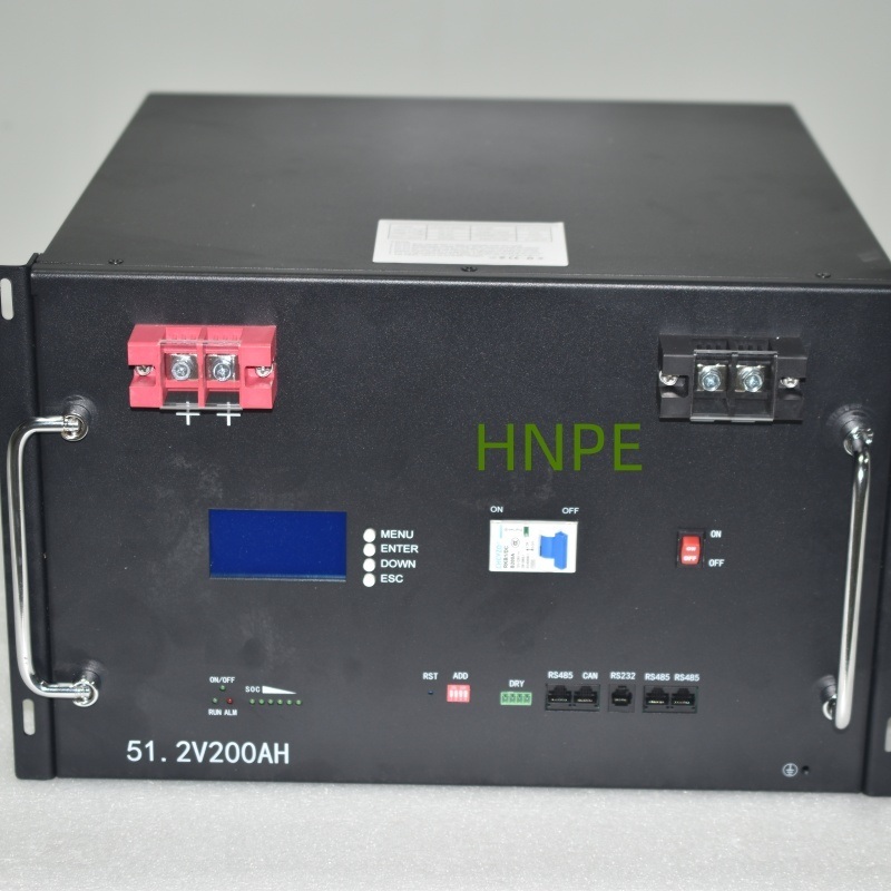 HNPE 51.2V 10KWH Lifepo4 Battery Pack with 6000 Cycle Life for Solar Home Energy Storage System