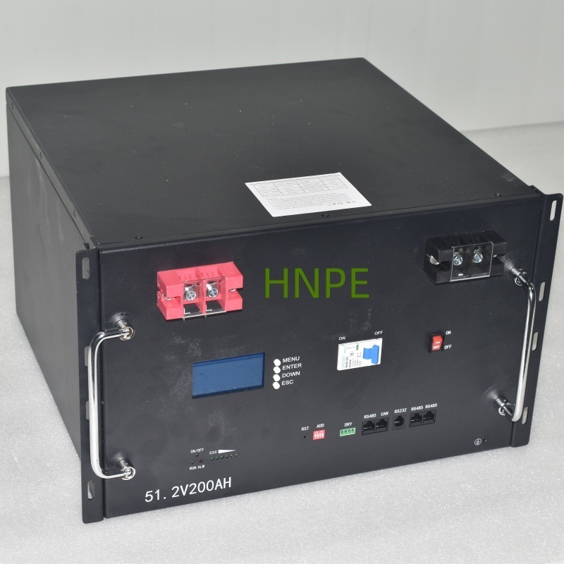 HNPE 51.2V 10KWH Lifepo4 Battery Pack with 6000 Cycle Life for Solar Home Energy Storage System