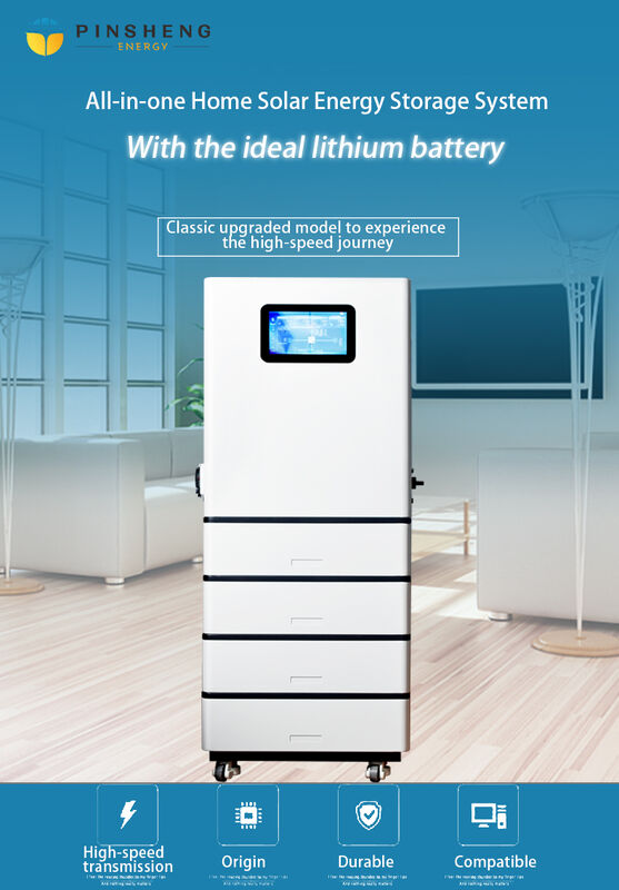 PINSHENG ENERGY Home Solar System 5KWh 10KWh Solar Energy Storage System Multifunction ESS Cabinet for Villa, Farm, Office