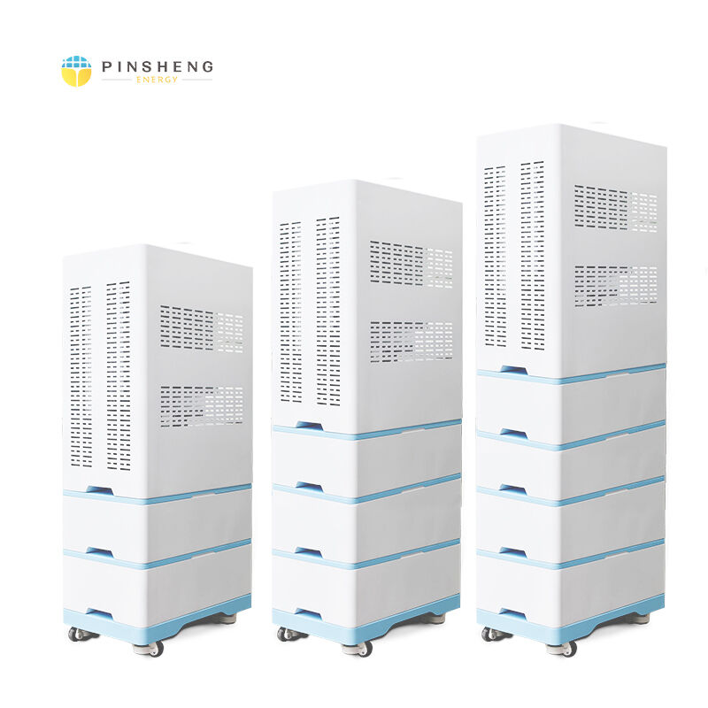 Pinsheng 48V on Grid/off Grid Back up Solar 10kwh Lithium Iron Phosphate Battery With BMS Hybrid Inverters for Solar Storage